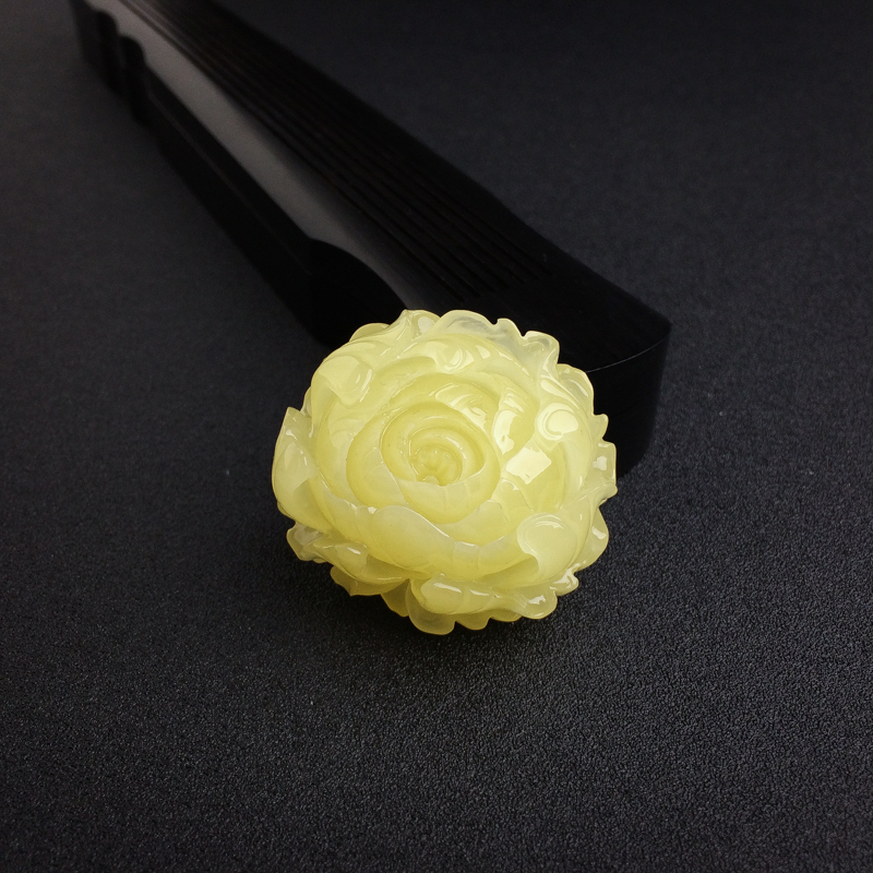 满蜜柠檬黄蜜蜡花吊坠 - 红掌柜