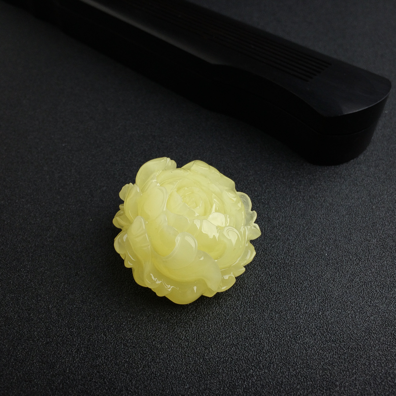 波罗的海柠檬黄蜜蜡花吊坠 - 红掌柜