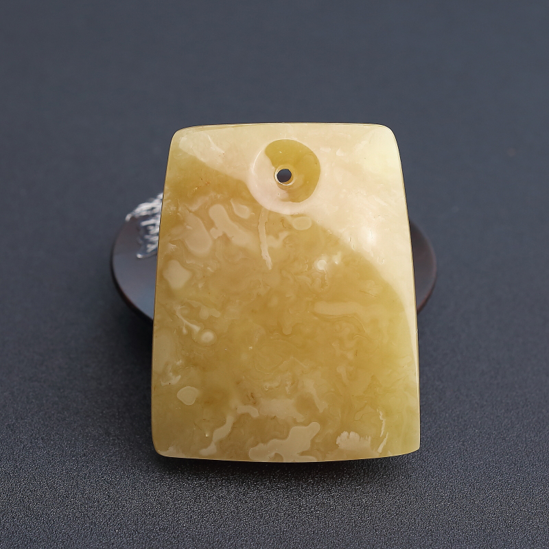 糖色蜜蜡无事牌吊坠 - 红掌柜