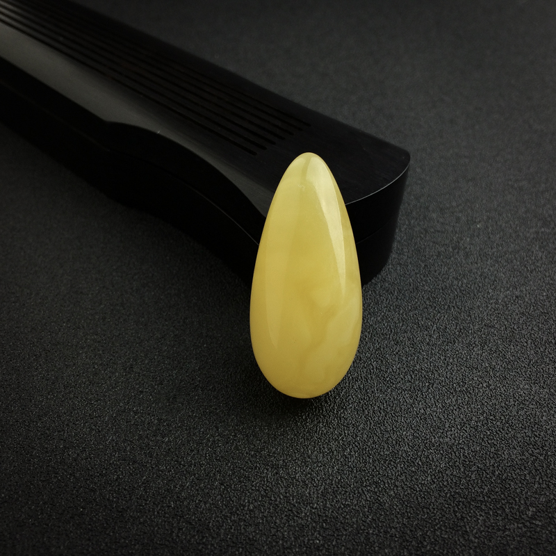 鸡油黄蜜蜡水滴吊坠 - 红掌柜