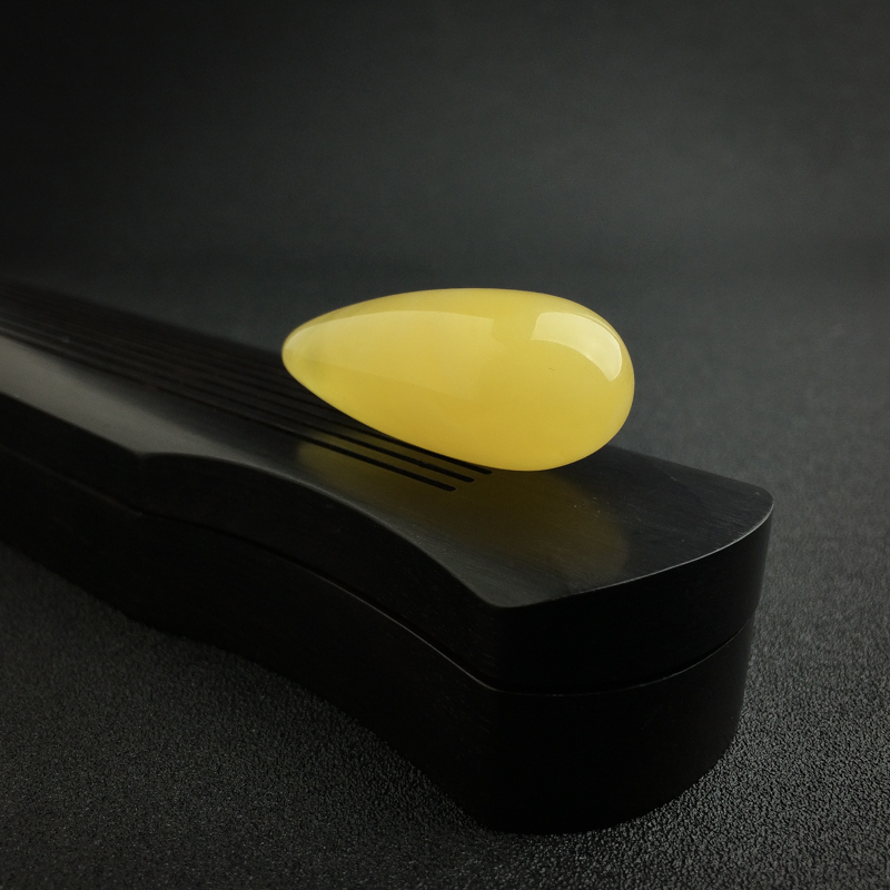 波罗的海鸡油黄蜜蜡随形水滴吊坠 - 红掌柜