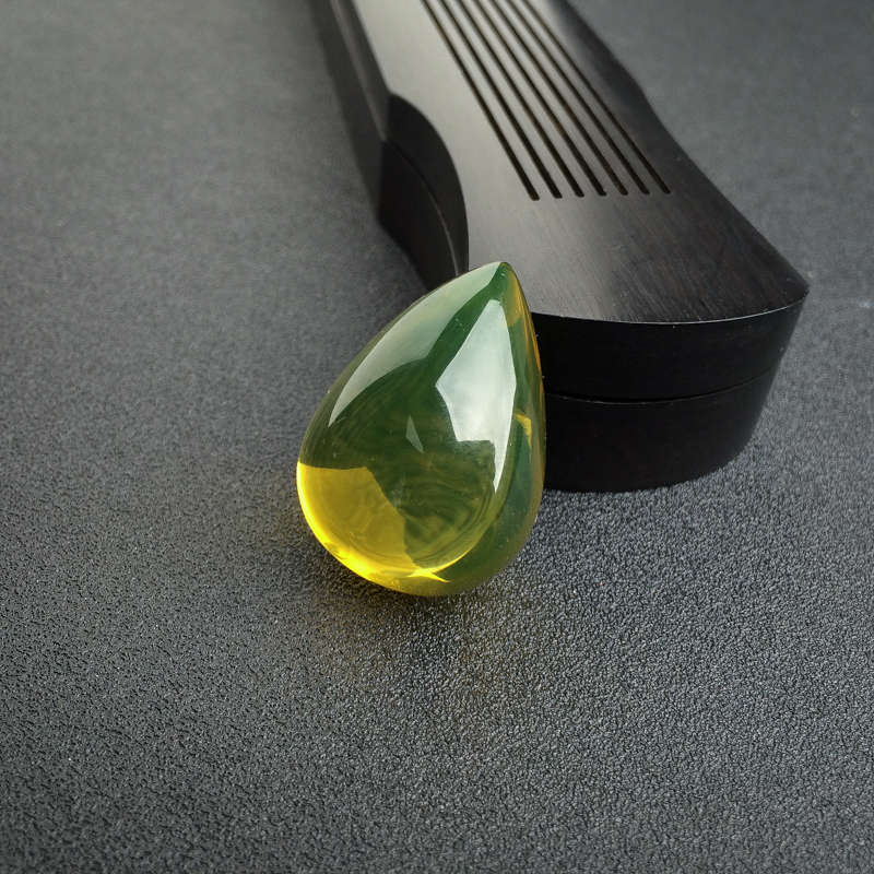 蓝珀水滴吊坠 - 红掌柜