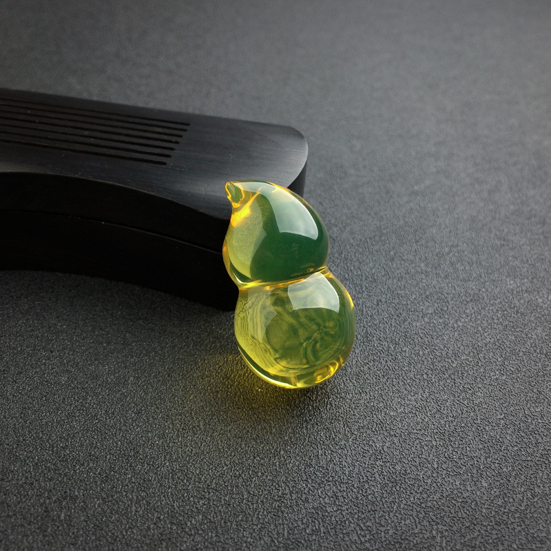 墨西哥蓝珀葫芦吊坠 - 红掌柜