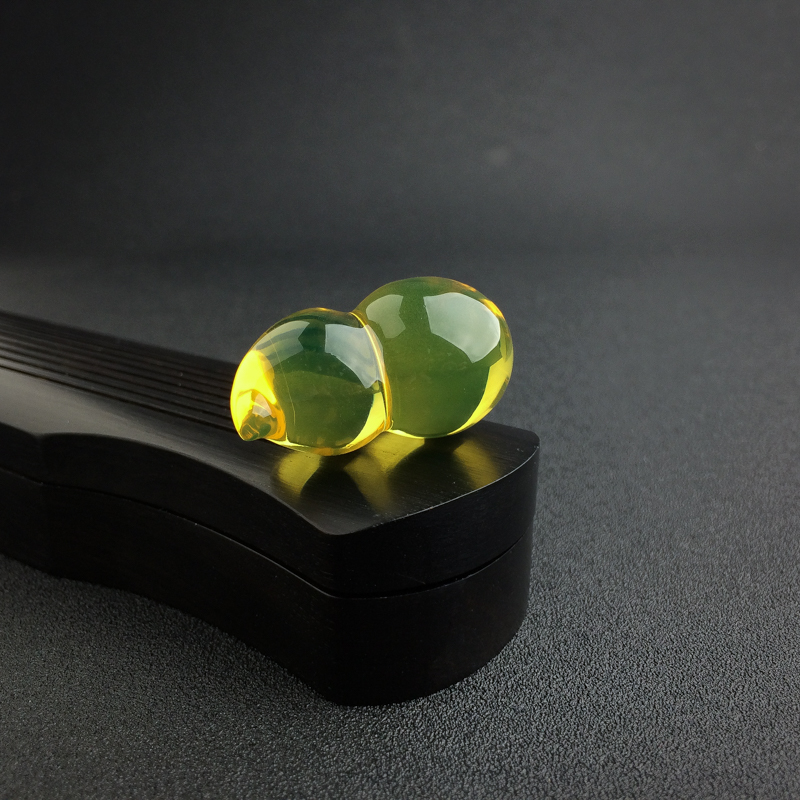 天然蓝珀葫芦吊坠 - 红掌柜