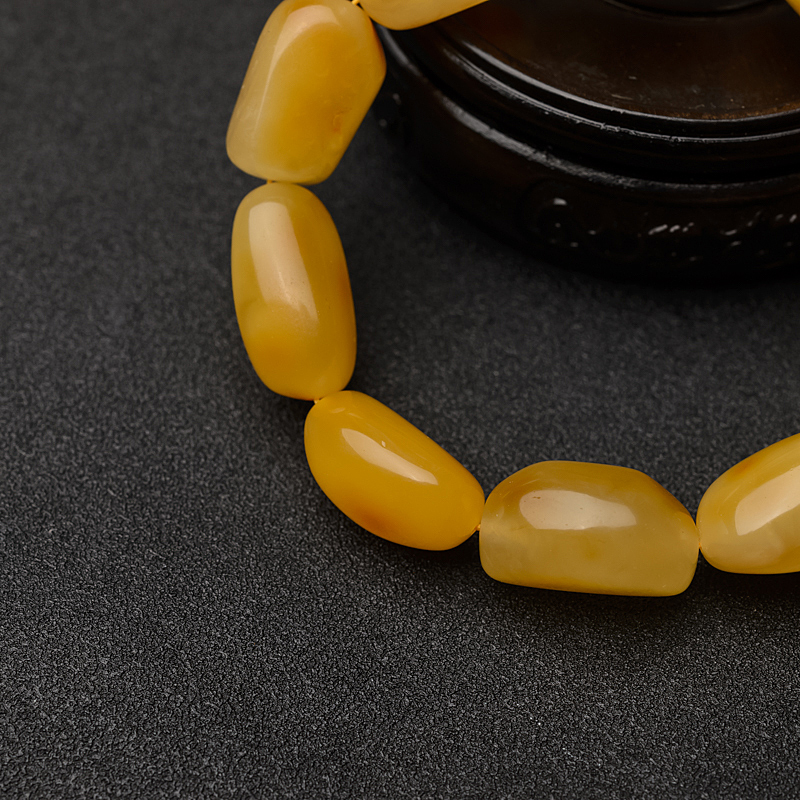 波罗的海俏色蜜蜡手串 - 红掌柜