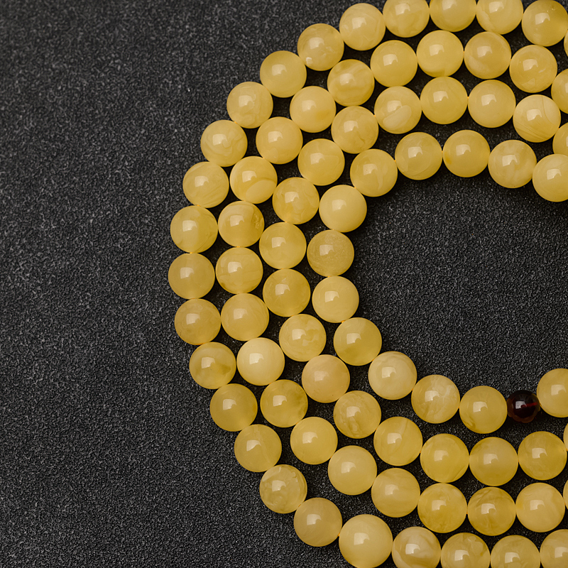 天然蜜蜡佛珠-红掌柜