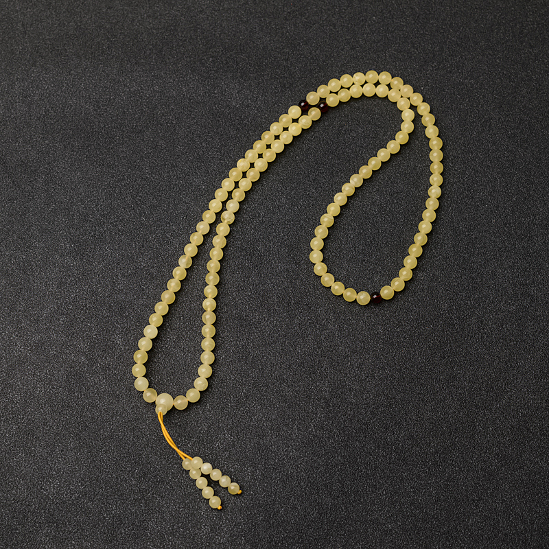 5mm蜜蜡佛珠-红掌柜