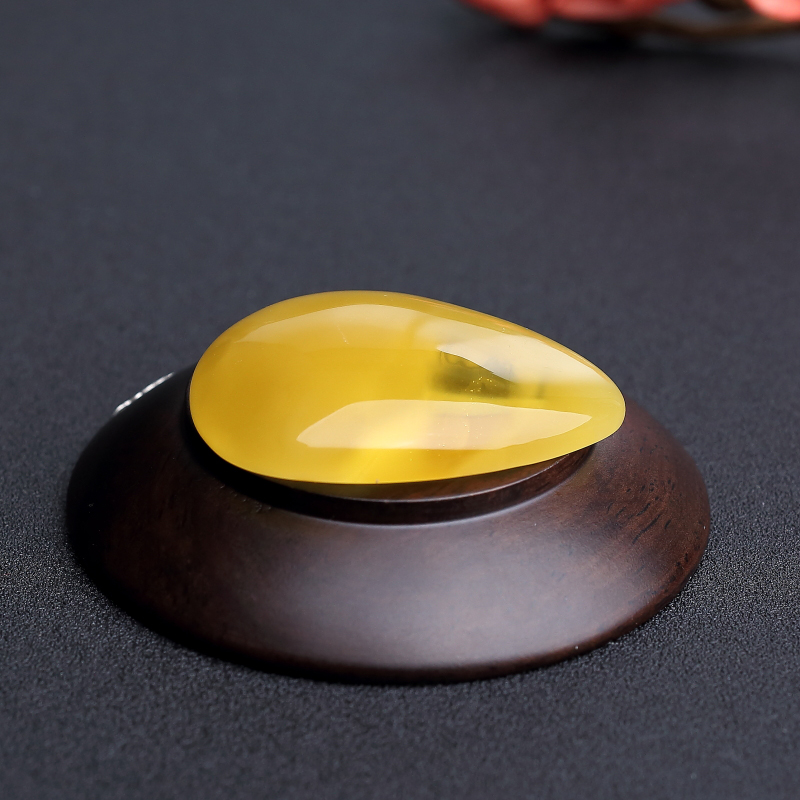 鸡油黄蜜蜡吊坠-红掌柜