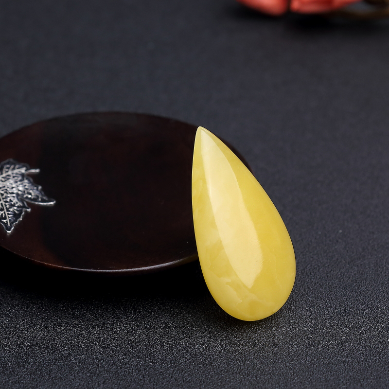 鸡油黄蜜蜡吊坠-红掌柜