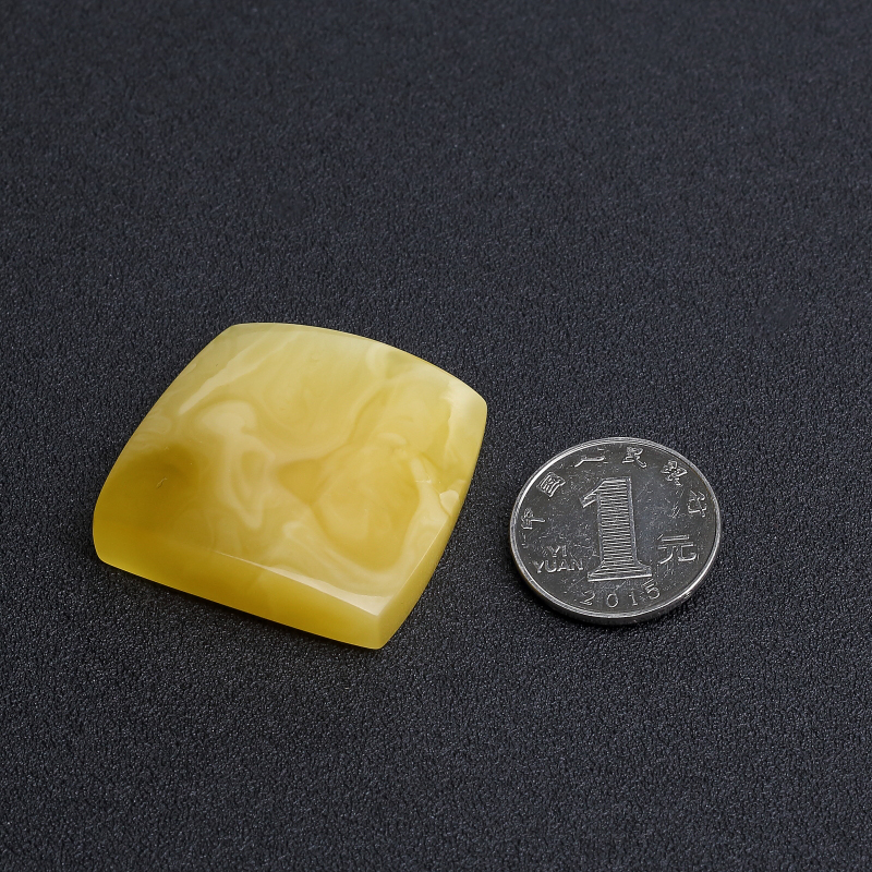 天然蜜蜡无事牌-红掌柜