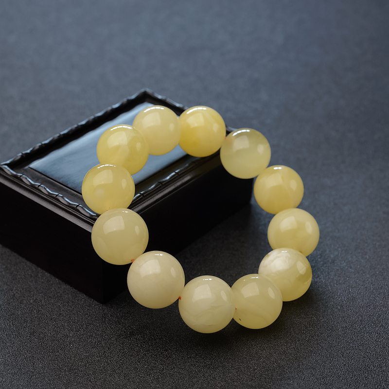 白花蜜蜜蜡手串-红掌柜