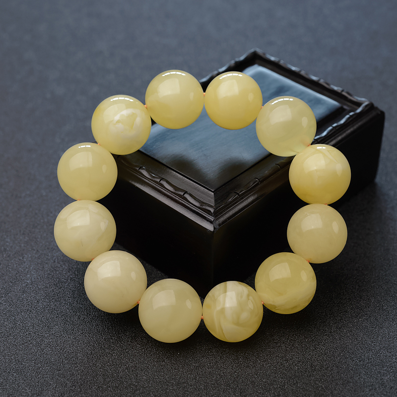 19mm白花蜜手串-红掌柜