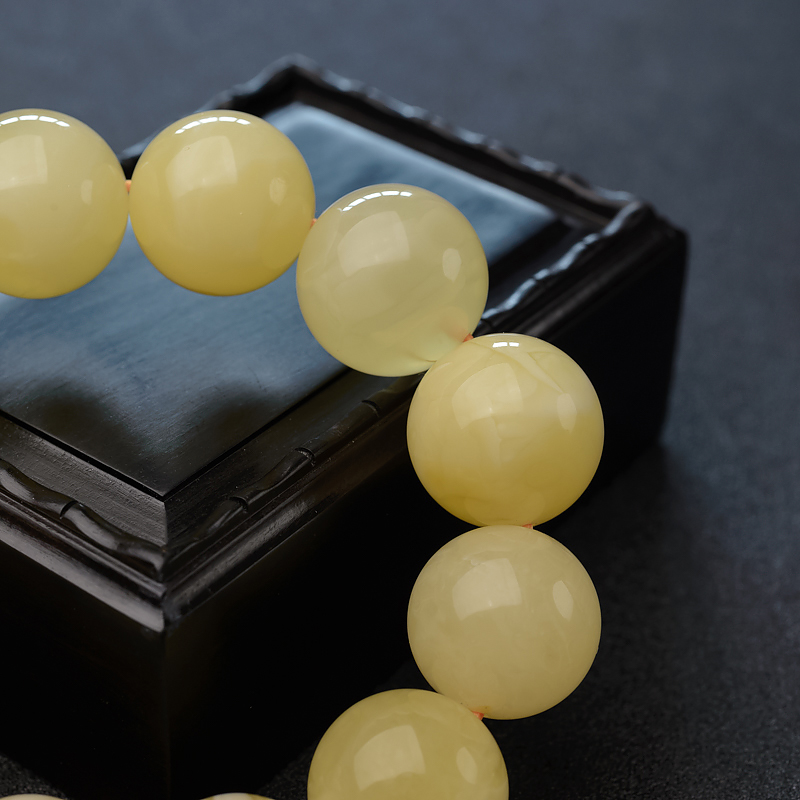 19mm蜜蜡手串-红掌柜