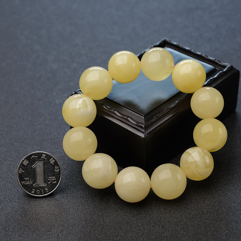 天然蜜蜡手串-红掌柜