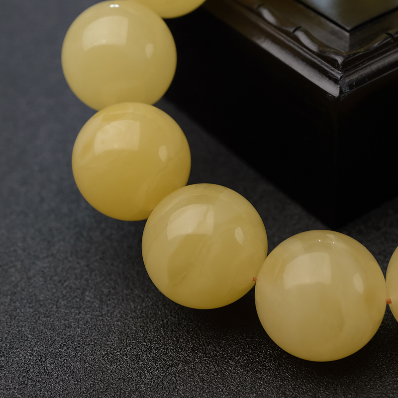 天然蜜蜡手串-红掌柜