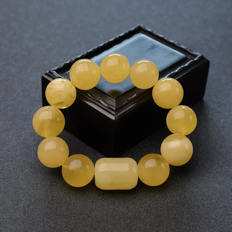 17.5mm蜜蜡手串-红掌柜