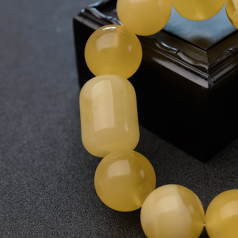 天然蜜蜡手串-红掌柜