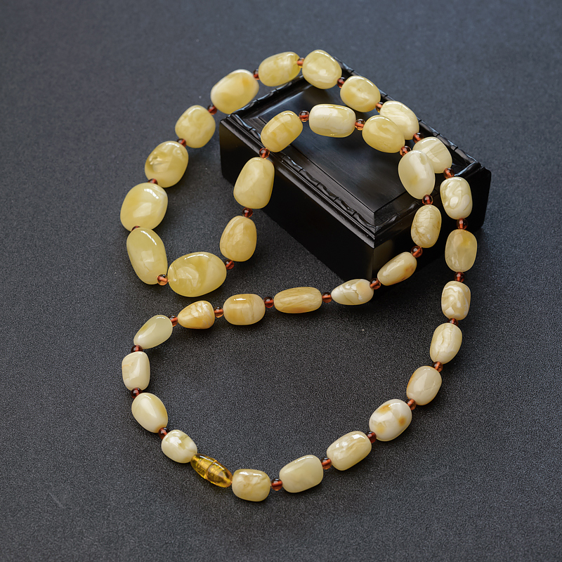 蜜蜡随形项链-红掌柜