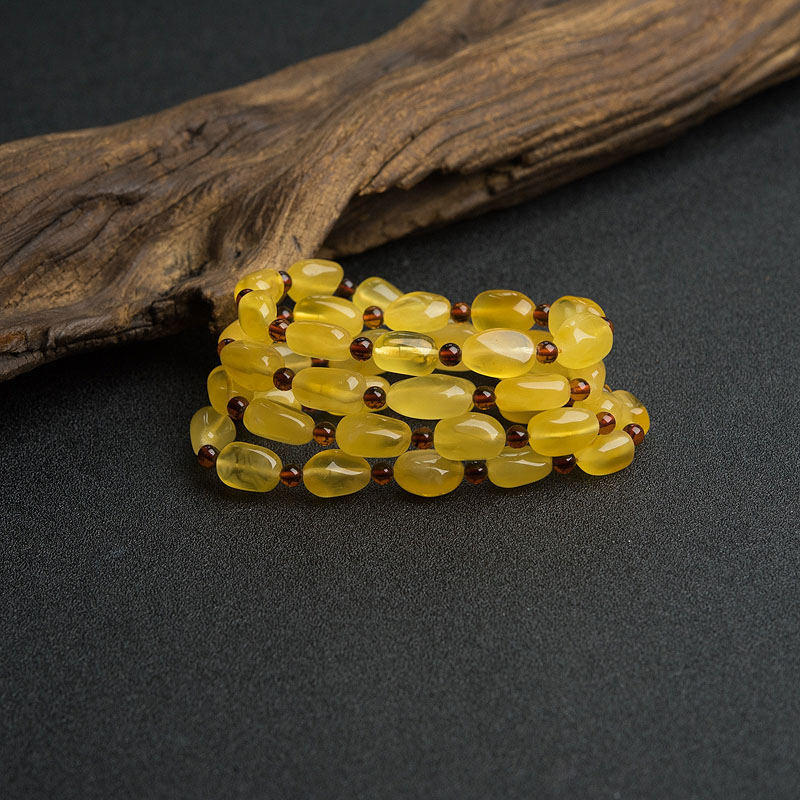 天然鸡油黄金绞蜜随形项链-红掌柜