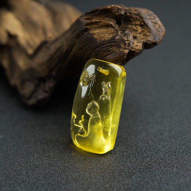 金珀佛吊坠-红掌柜