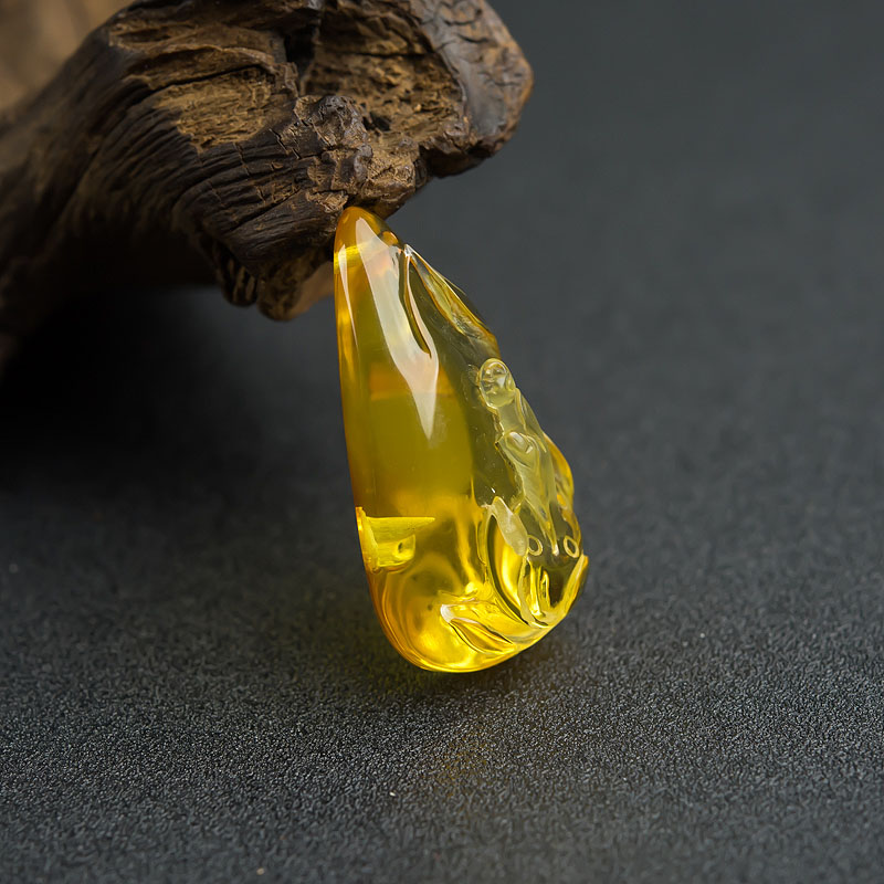 波罗的海金珀佛吊坠-红掌柜