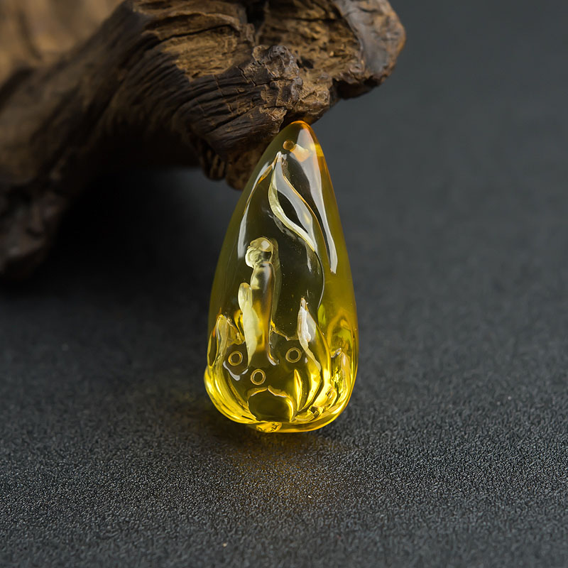 金珀佛吊坠-红掌柜