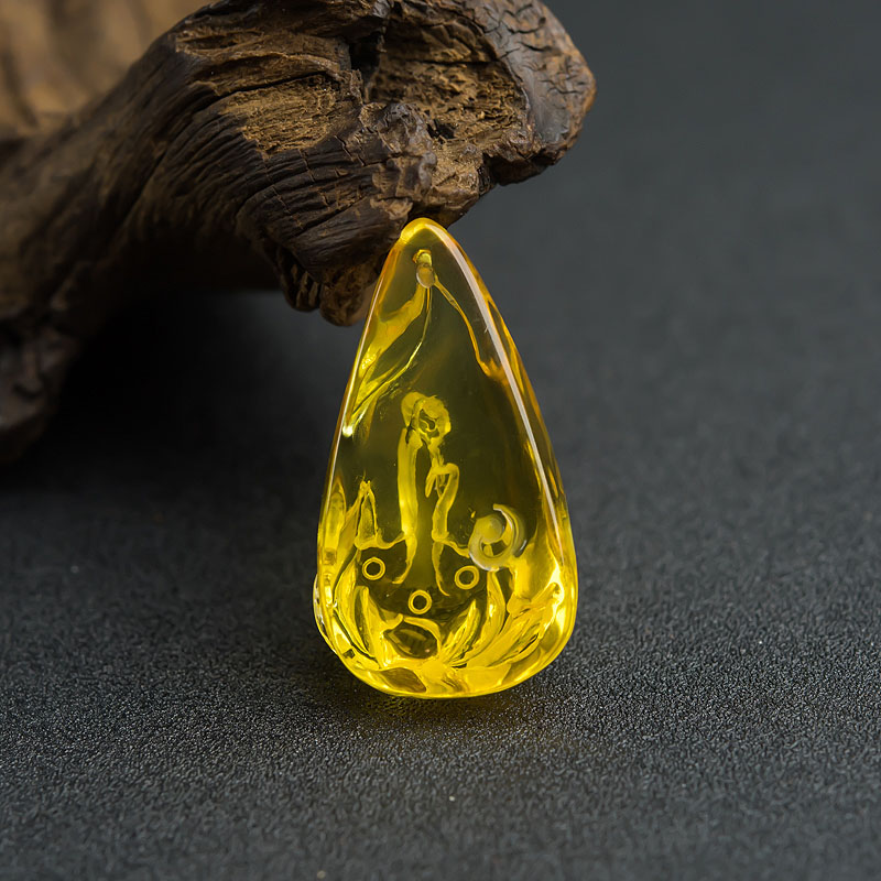 金珀吊坠-红掌柜