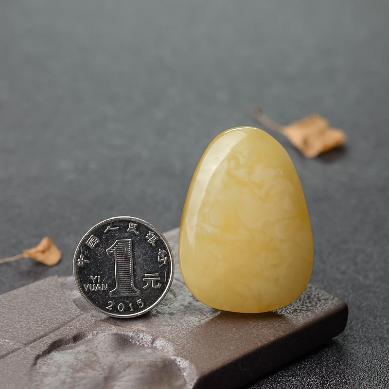 天然蜜蜡随形吊坠-红掌柜