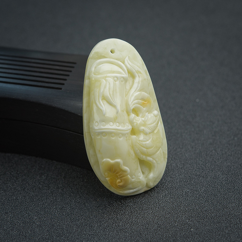 蜜蜡祝福吊坠-红掌柜