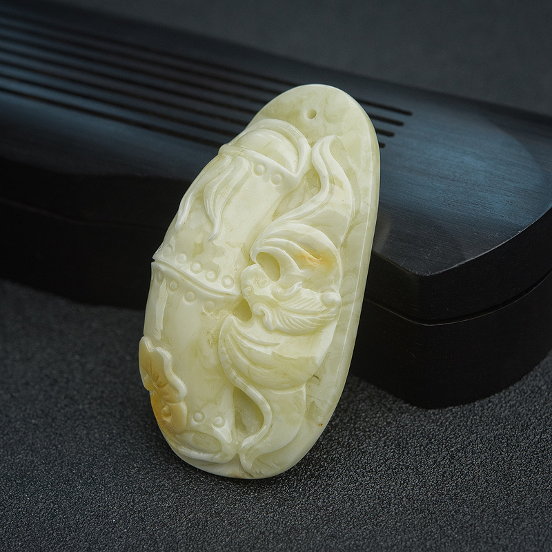 白花蜜竹节吊坠-红掌柜