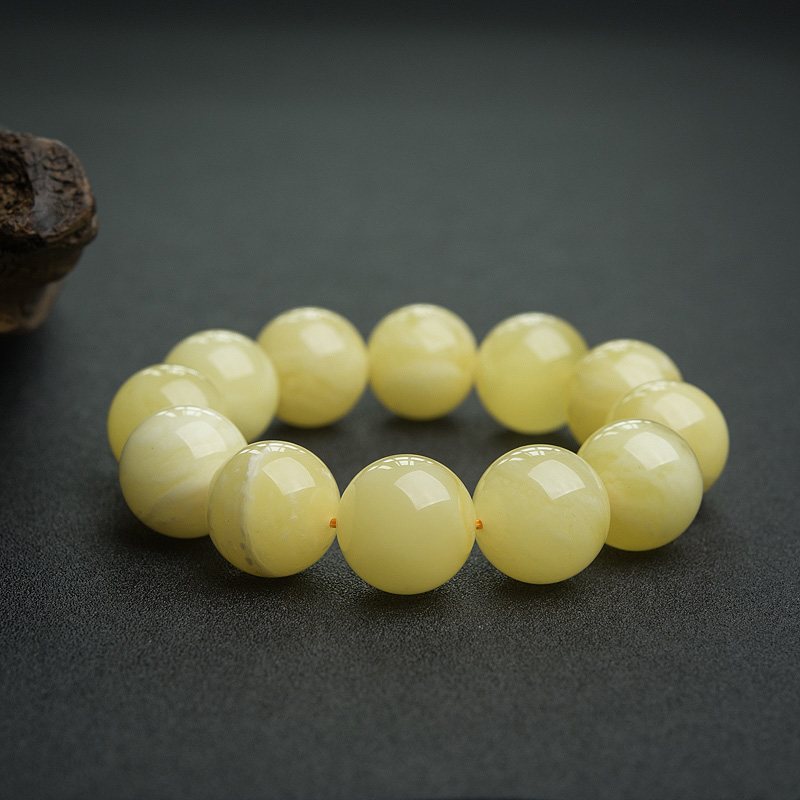 21mm蜜蜡手串-红掌柜