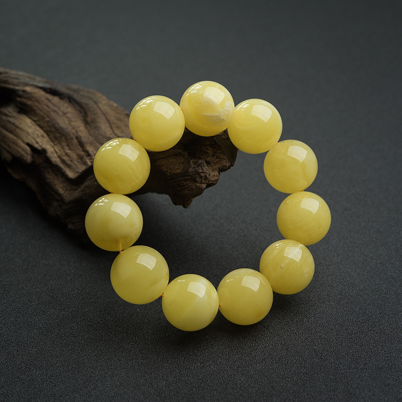 22.5mm蜜蜡单圈手串-红掌柜