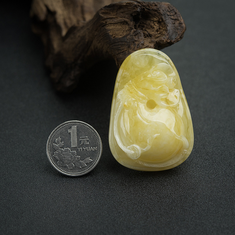 天然蜜蜡钱袋-红掌柜