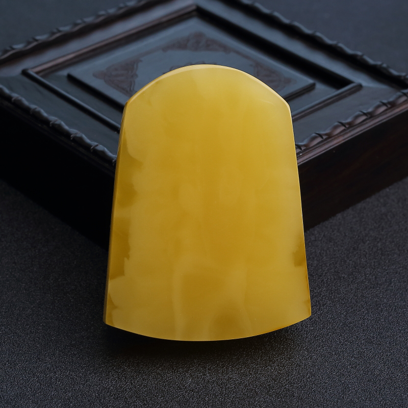 波罗的海天然蜜蜡无事牌吊坠-红掌柜