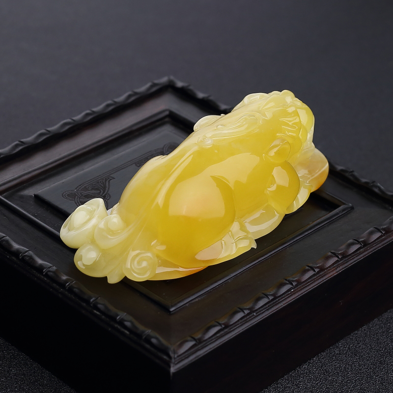 波罗的海俏色蜜蜡-红掌柜