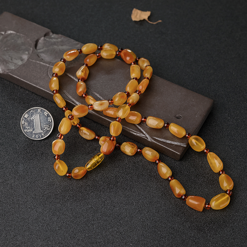 波罗的海蜜蜡随形项链-红掌柜