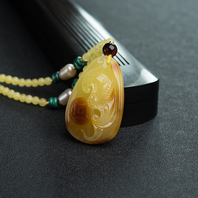 波罗的海天然蜜蜡福在眼前项链-红掌柜