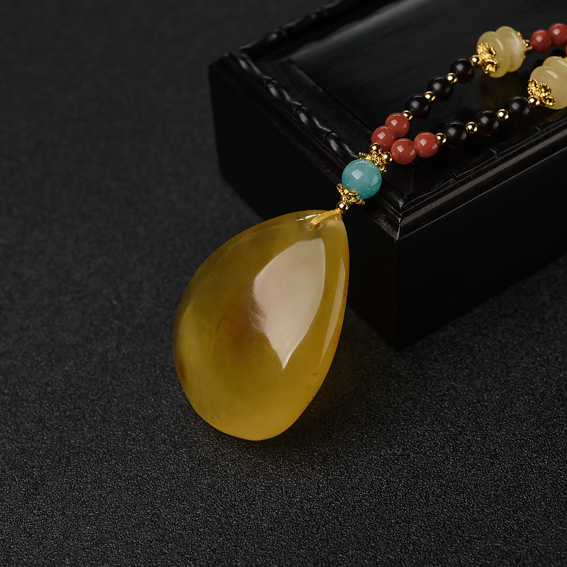 金绞蜜水滴吊坠-红掌柜