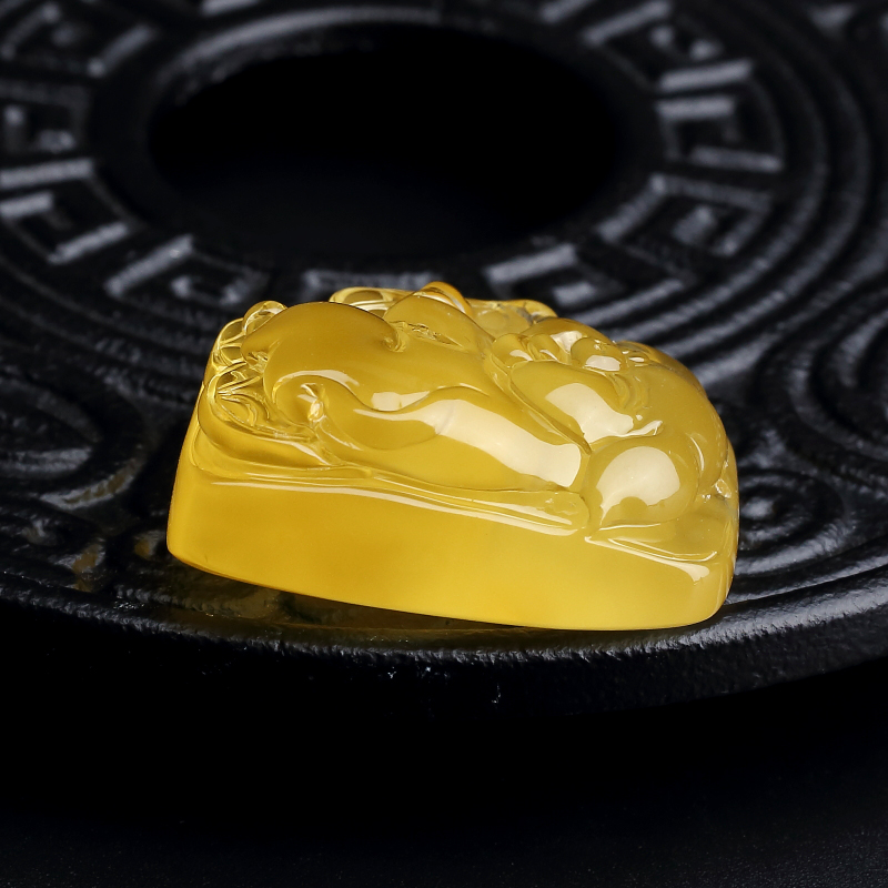 波罗的海蜜蜡吊坠-红掌柜