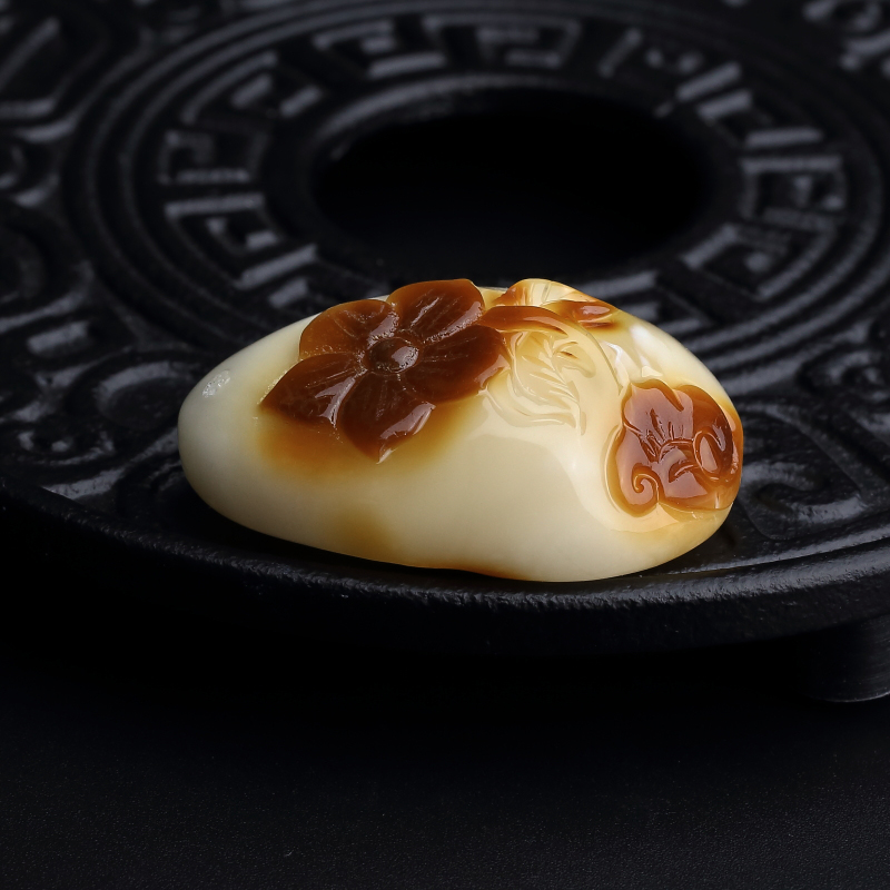 天然蜜蜡吊坠-红掌柜