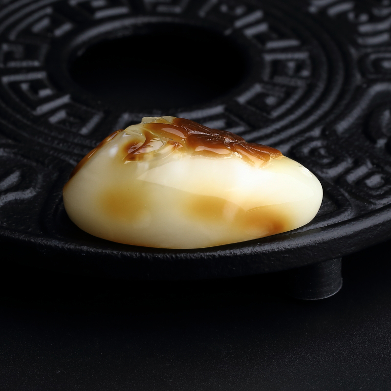 蜜蜡如意吊坠-红掌柜