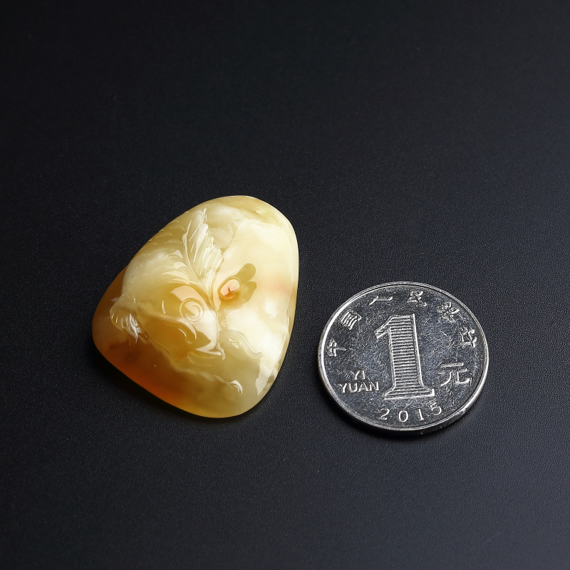 黄白蜜蜜蜡吊坠-红掌柜