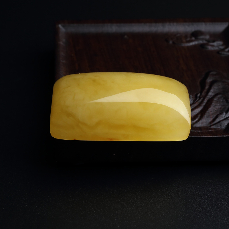 波罗的海天然满蜜蜜蜡无事牌吊坠-红掌柜