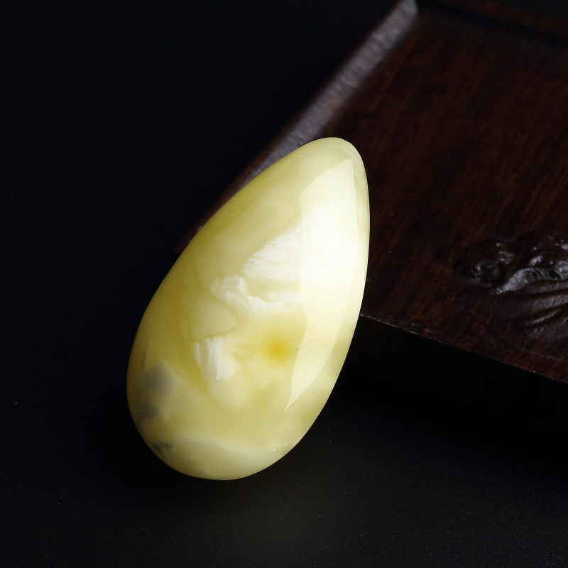 波罗的海白花蜜蜜蜡水滴吊坠-红掌柜