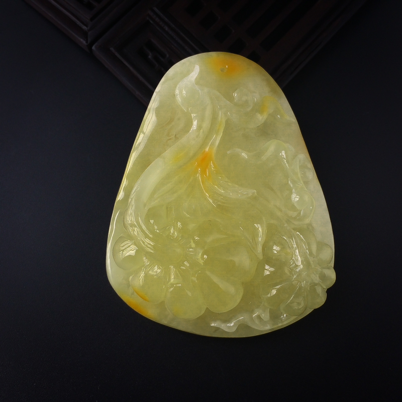 满蜜蜜蜡南瓜吊坠-红掌柜