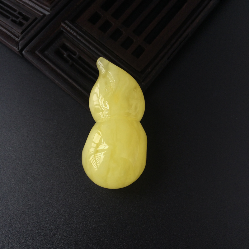 满蜜蜜蜡葫芦吊坠-红掌柜