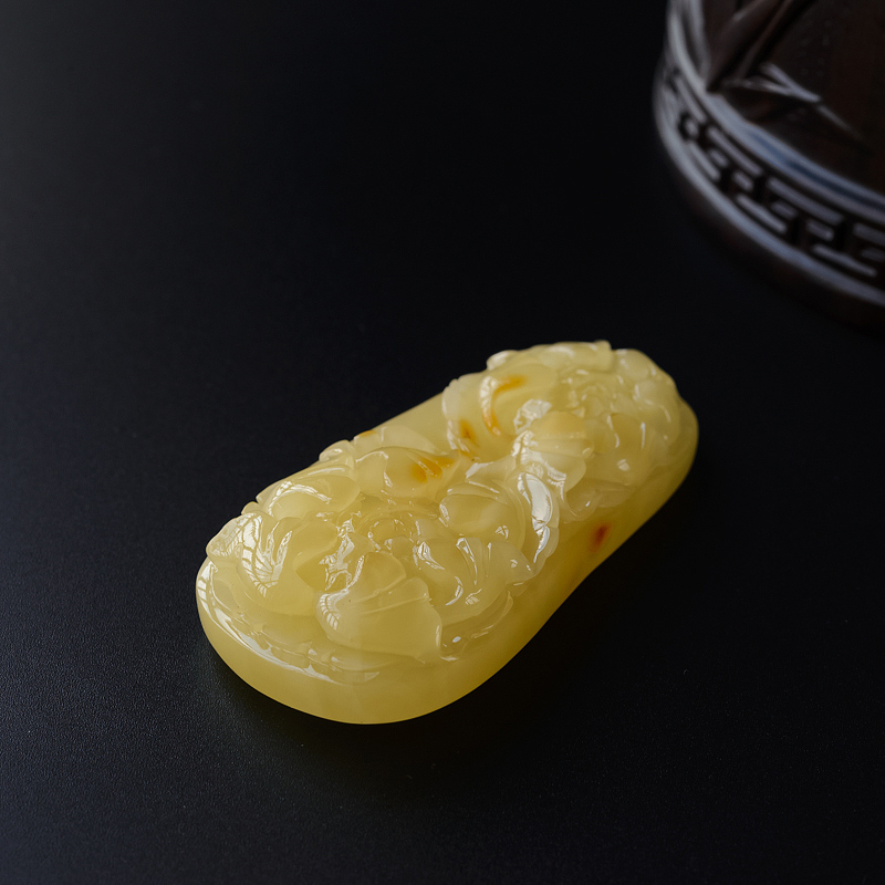 天然蜜蜡挂件-红掌柜