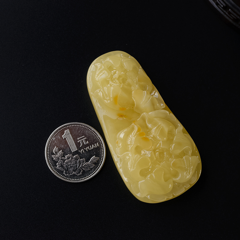 波罗的海蜜蜡挂坠-红掌柜