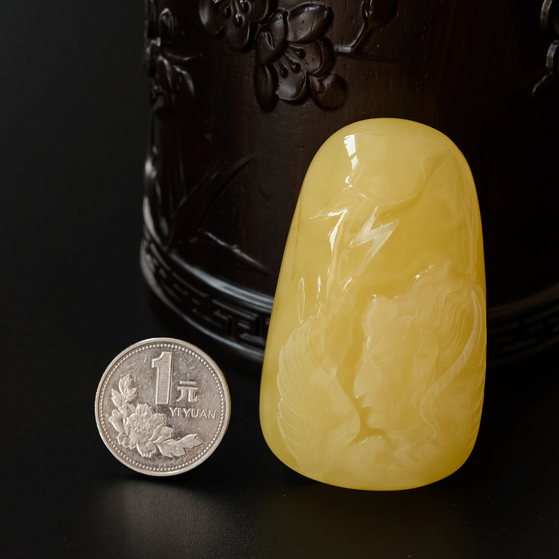 波罗的海蜜蜡雷震子吊坠-红掌柜