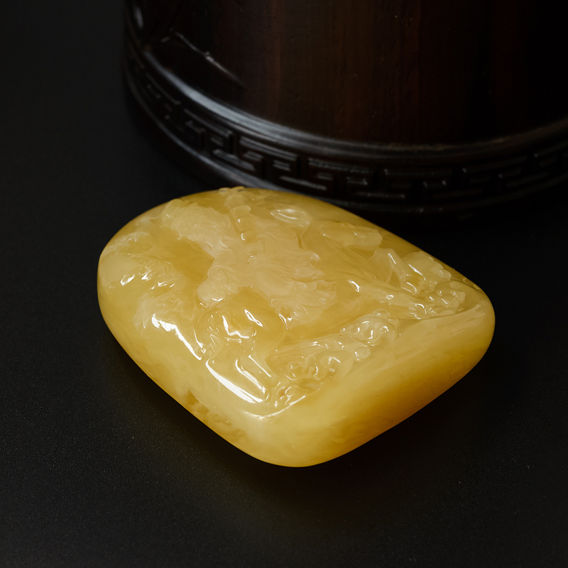 波罗的海天然满蜜张果老吊坠-红掌柜